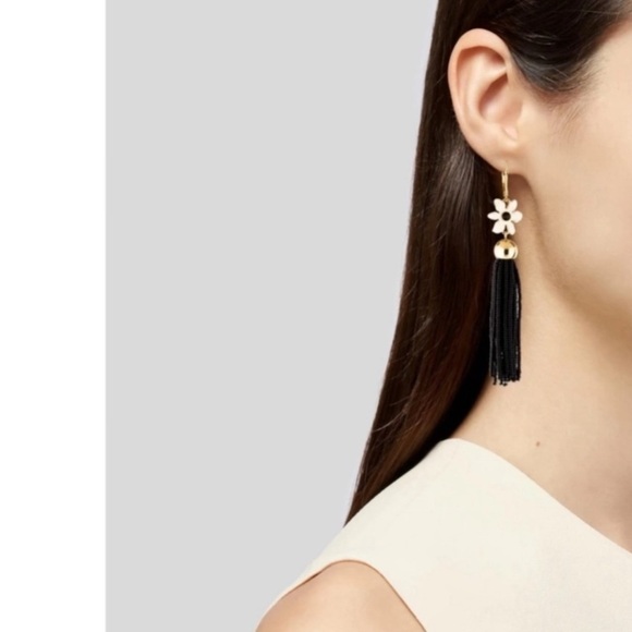 KATE SPADE • Lovely Lillies Tassel Boho Earrings - Picture 4 of 6